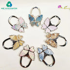 Custom Handbag Hook Bag Accessories Colorful Butterfly Creative Student Gifts Foldable Metal Bag Hanger