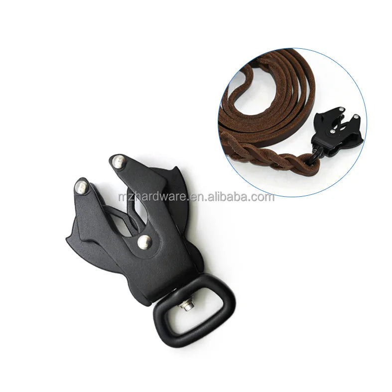 Factory High Quality Pet Release Buckle Frog Clip  Carabiner Quick Side Release Swivel Hooks