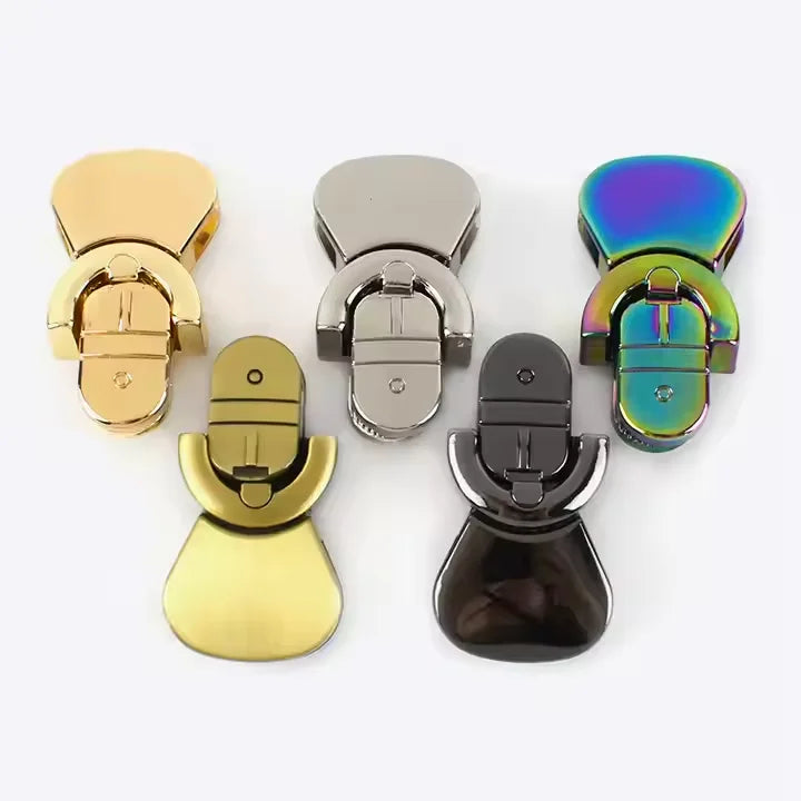 Multi-colored Locks Handbag User-friendly Buckles High Quality  Mortise Snaps Replacement Bags Locks for Bag Making