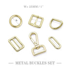 Factory Direct Sale Adjustable D Ring Round Pin Buckle Dog Collar Metal Buckle Bag Accessories Set for Handbag