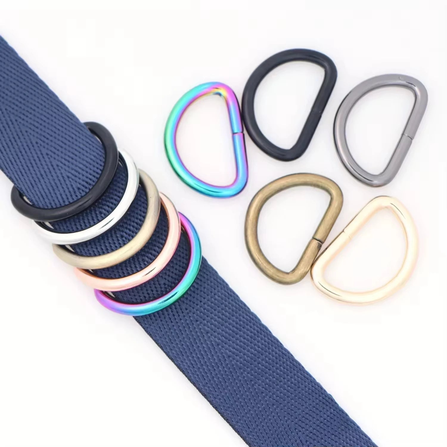 D Ring Buckle Iron Metal Accessories for Bag Making 4.0 Wire Diameter Sustainable and Fashionable Hardware 100 Pieces Per Pack