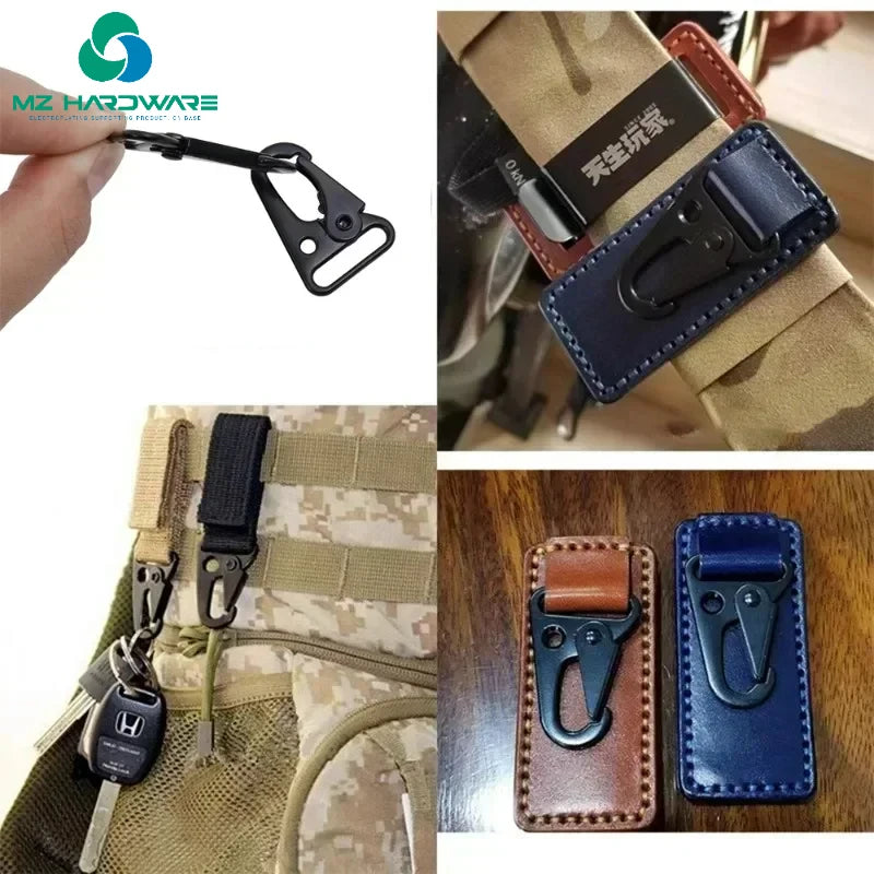 MZhardware Customizable Metal Snap Hook Zinc Alloy Sling Clips Wholesale Hardware Buckles for Paracord DIY Bag Accessories