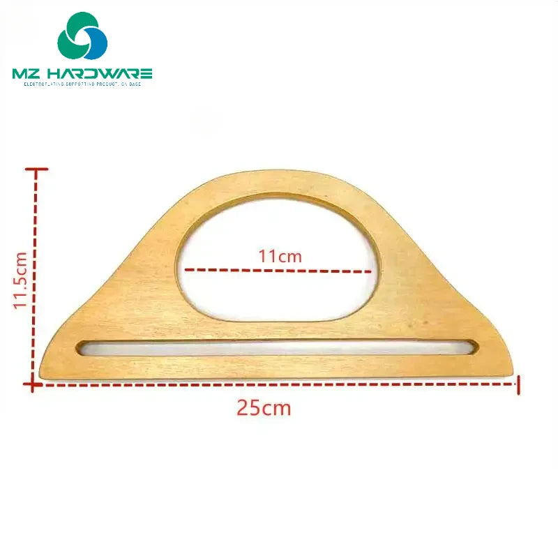 Wooden Handle Color Dinner Party Hand-made Patchwork Bag Wrist Handle DIY Handle for Other Bag Parts & Accessories Purse Frame