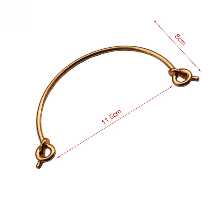 Hardware Accessories Handles Rings Bag Buckels D Rings Round Bag Handles Leather Bag Handles for Handbags