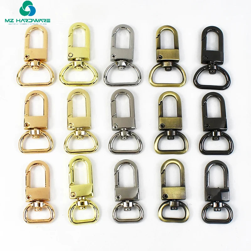 13/16/19mm D Tail Metal Buckles for Bag Strap Webbing Belt Hooks Dog Collar Swivel Lobster Clasp Hanger DIY Hardware Accessories