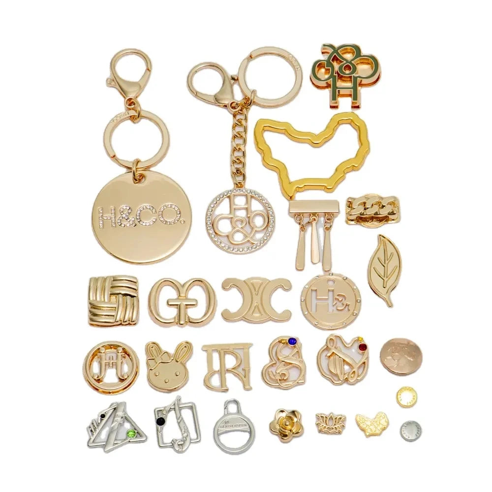 High Quality Handbag Hardware D Ring Pin Buckle Bag Accessories Buckle Swivel Hook Set for Decorative Ladies Handbag Lock