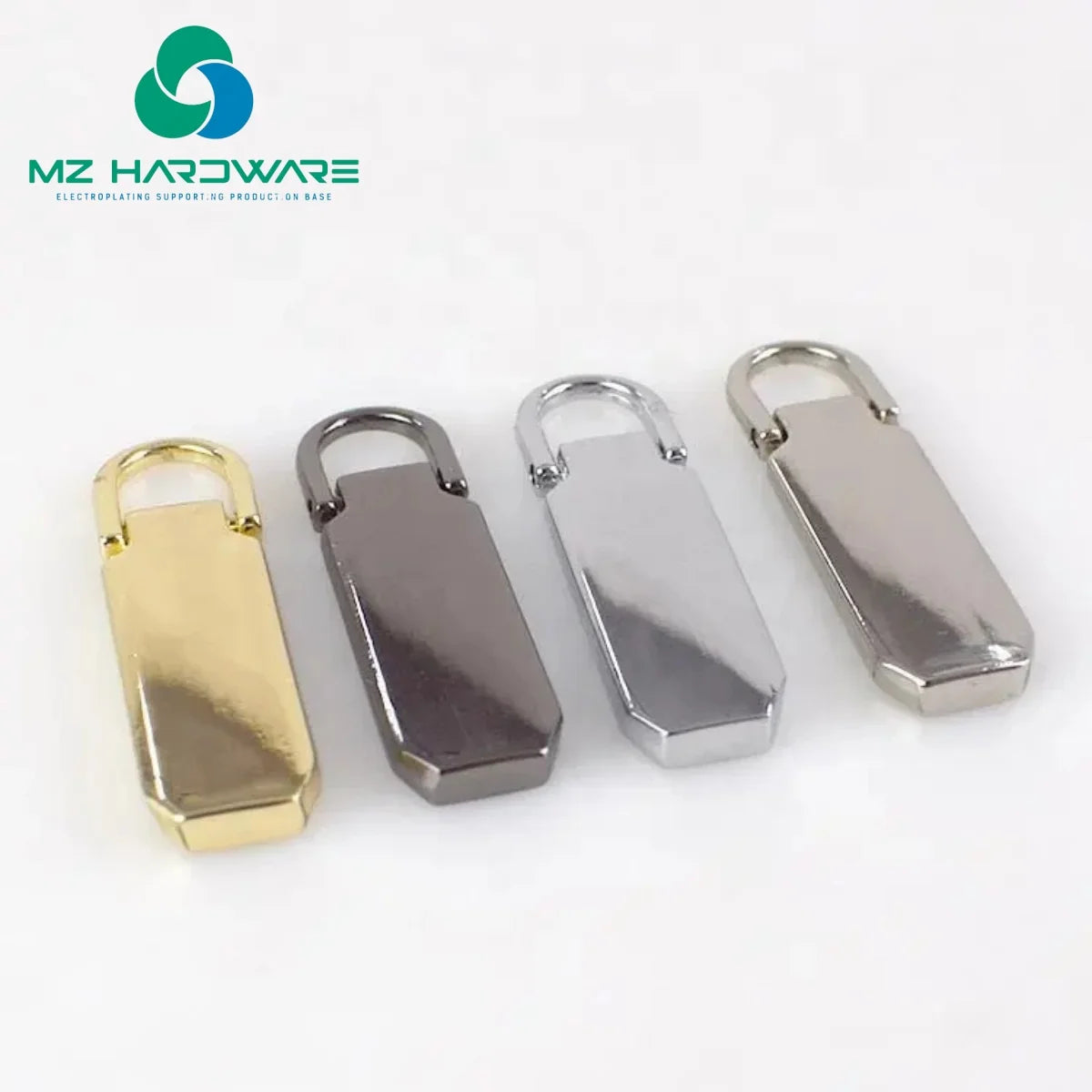 Custom Diy Sewing Accessories Metal Durable Handbag Zipper Puller Zipper Slider for Clothing Zipper