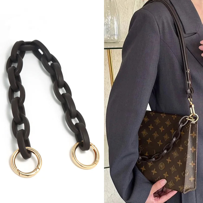 Factory Bag Strap Decorative Chain for Women Bag Plastic Connecting Accessories DIY Chain Detachable Colorfast Resin Chain