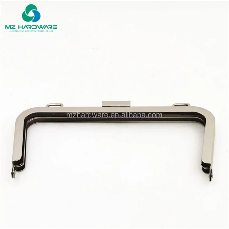 MZhardware Cierre De Beso Bolsa Metal Purse Frame Women Handle Clutch Bag Accessories DIY HandBag Frame Kiss Clasp Lock Hardware