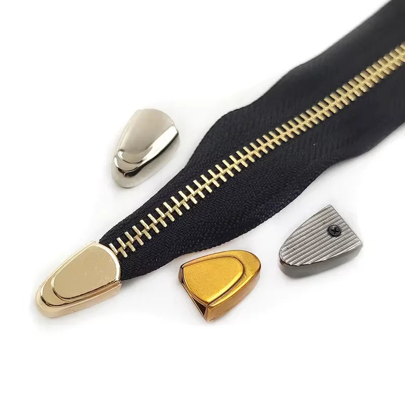 Good Quality Zipper Accessories Metal End Clips for Belts and Bags Bag Zipper Clip Buckle Zipper End Plug