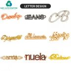 Customized Metal Logo Tag Hardware Accessories Tags Bags Metal Plate Tags With Logo for Clothing