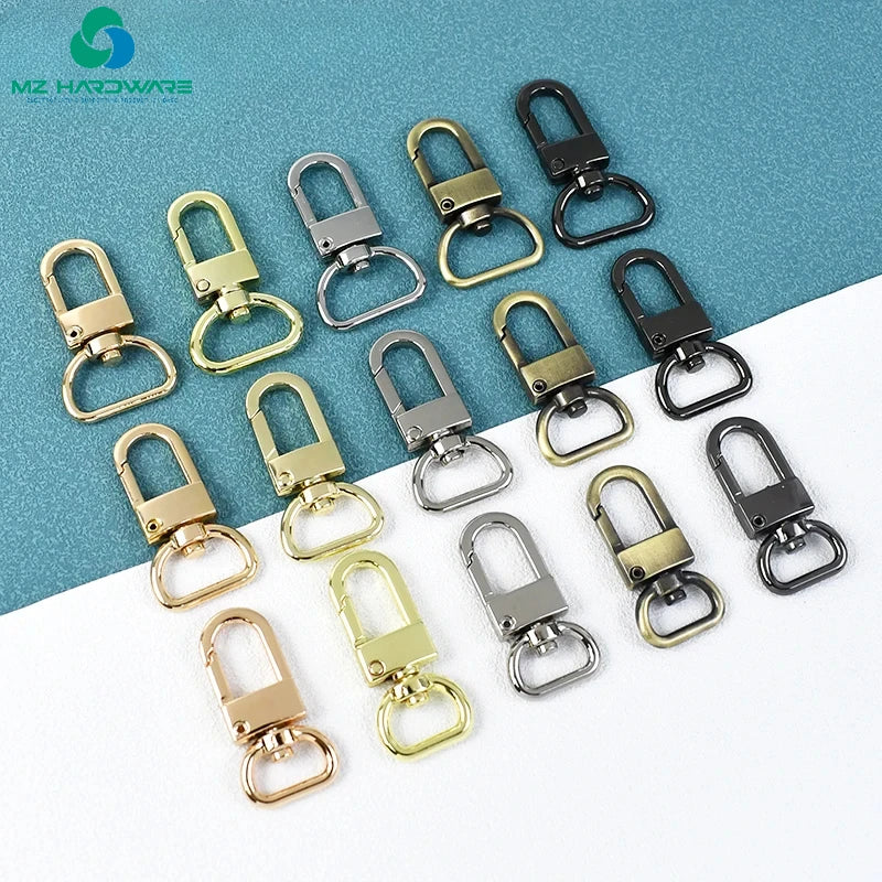 13/16/19mm D Tail Metal Buckles for Bag Strap Webbing Belt Hooks Dog Collar Swivel Lobster Clasp Hanger DIY Hardware Accessories