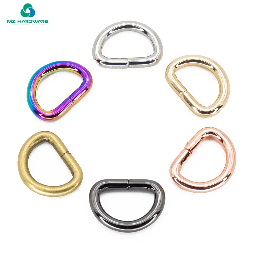 High Quality Iron Metal D Ring Connectors Luxury Classic Waterproof Buckle Accessories for Bag Making Sustainable Fashionable