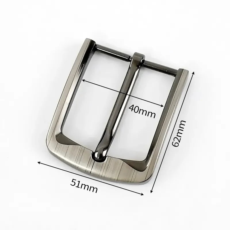 MZ Hardware Men's Leather Belt Buckle High Quality Zinc Alloy Pin Clasp Solid Buckle Denim Jeans and DIY Leather Waist