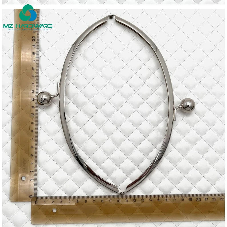MZhardware High Quality Metal Purse Frame Big Ball Clasp for Bag & Luggage Making Supplies for Other Materials