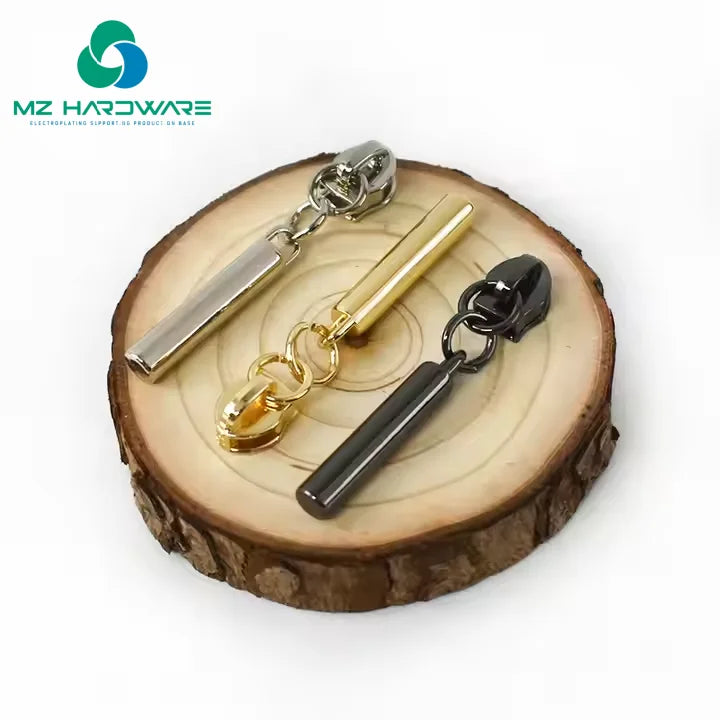 Customized Color Round Zipper Slider Puller Logo Zipper Pull Puller Zipper Accessories for Handbag