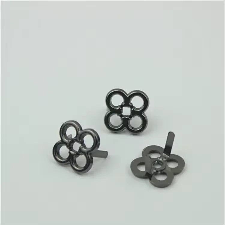 Wholesale Metal Flower Shape Decorated Buckle Accessories Small Flower Shoes Clasp Metal Bag Shoes Accessories