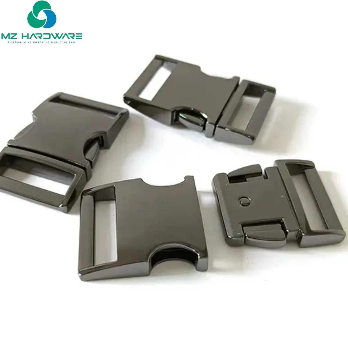 Adjustable Buckle Side Quick Release Metal Buckle Side Release Buckle and Tri-Glidefor Dog Collar Hardware