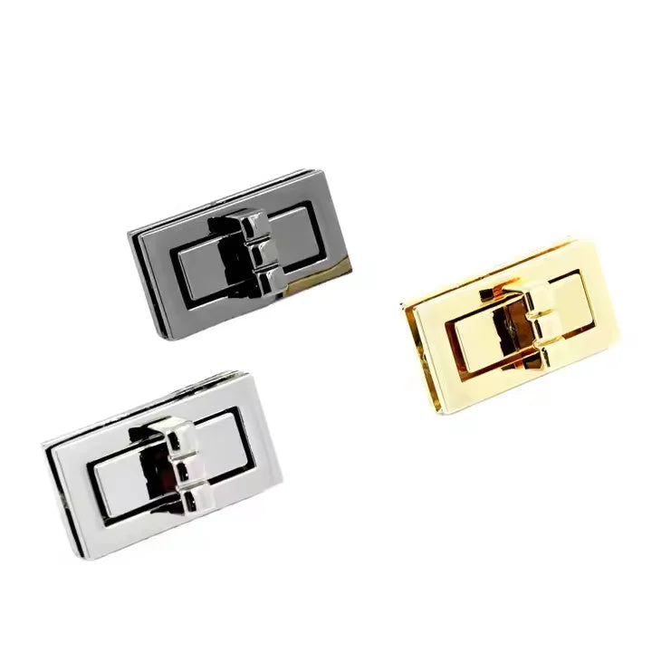 Metal Lock Buckle Diy Bag Accessories Bags Hardware Accessories Rectangle Lock for Leather Craft Women Bag