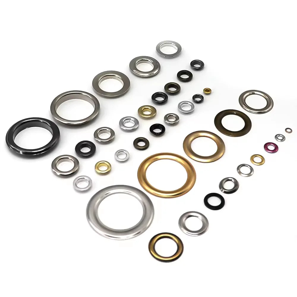Factory Supply Gold Garment Handbags Oval Eyelet Grommet Decorative Copper Metal Eyelet for Bags