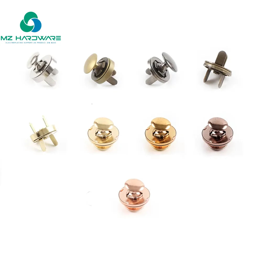 High Quality Brass Spring Press Popper Studs Magnetic Snap Buttons for Garment Accessories Buckles and Bag Fasteners