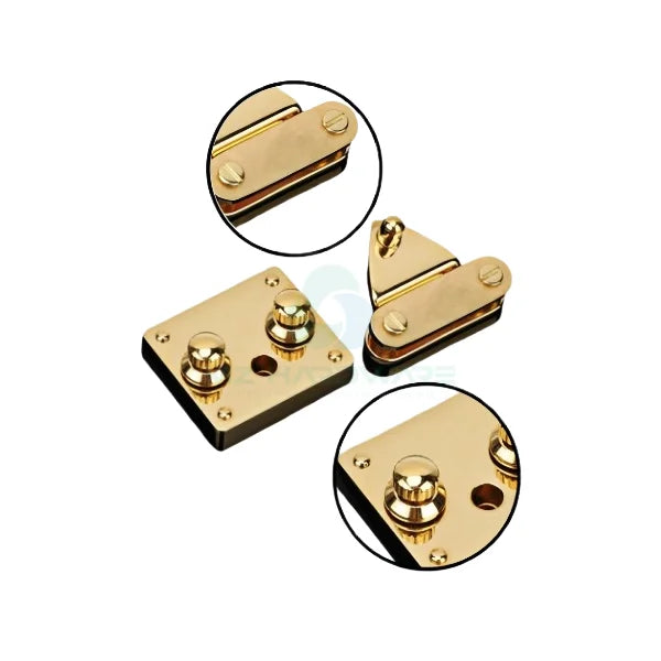 MZhardware Custom Metal Push Lock Hardware Fittings Factory Design Press Handbag Logo Color Custom Bag DIY Bag Accessories