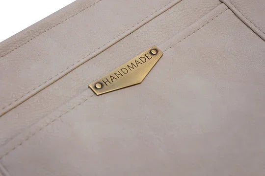 High Quality Custom Gold Metal Logo Tag Engraved Leather Brand Label for Knitted Scarves Private Plate Bag Parts & Accessories