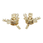 Best Selling Two-Pack Reindeer Stocking Holder Set Easy Application with International Standard Quality Christmas Decorations