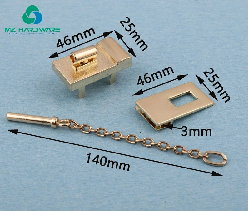 MZ Handmade DIY Women's Bag Lock Hardware Accessories Little Pig Bag Buckle Twist Lock Special Bag Parts & Accessories