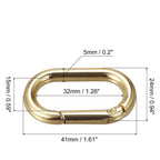 Good Quality Carabiner Metal Spring Key Ring Bag O Ring Buckle Carabiner Snap Spring Hook