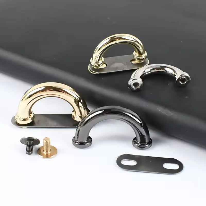Cheap and High Quality Bag Buckle Hook Arch Bridge D Ring Buckle Diy Hardware Accessories Square Handle Holder
