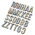 Classic DIY Charms Straps Collar Bags A-Z English Alphabet Name Design Stainless Steel Zinc Alloy Plated Plastic Buckle Hook