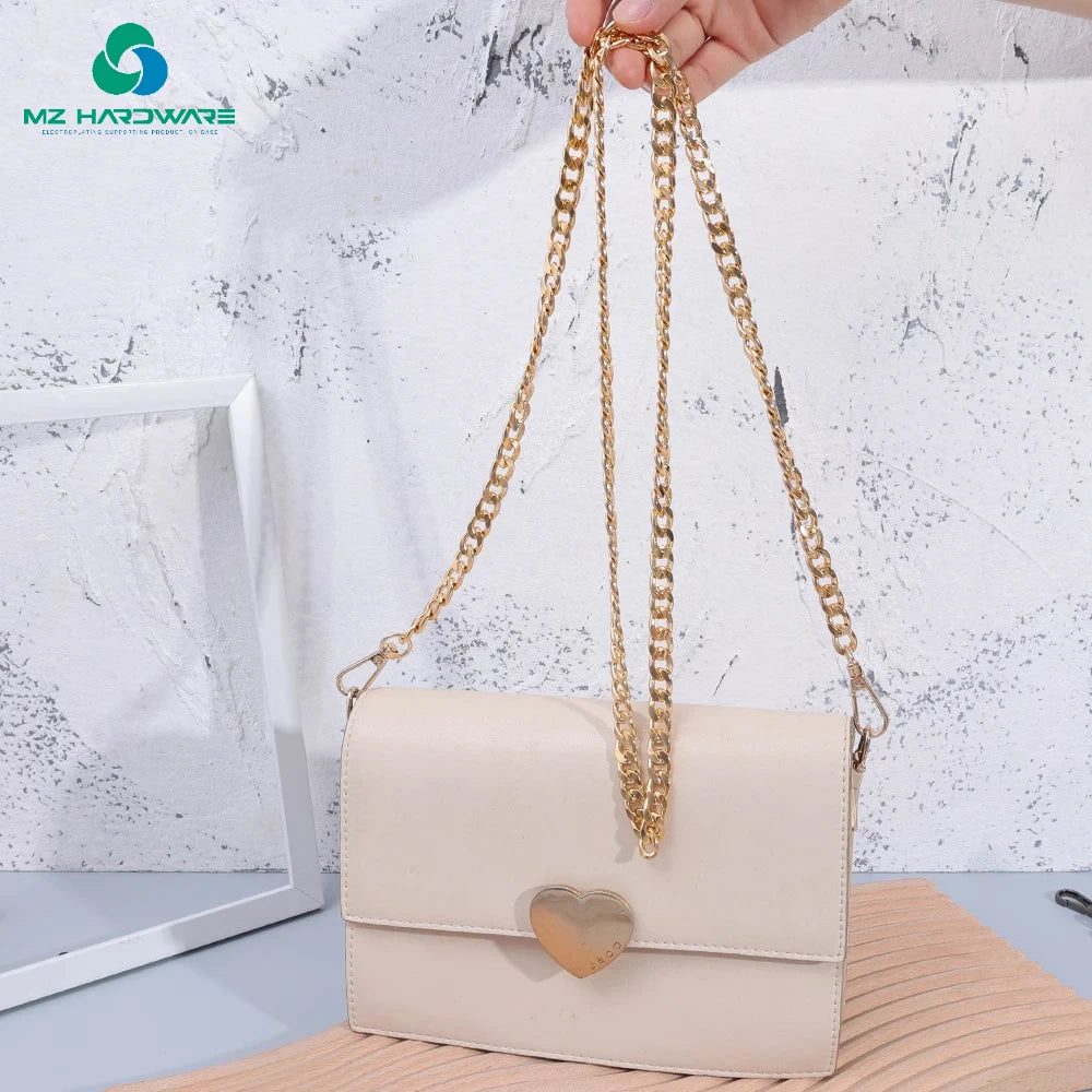 MZhardware120cm Metal AluminumBag Chain Replacement Parts Accessories for Hand-Woven Shoulder Handbag Handmade Detachable Straps