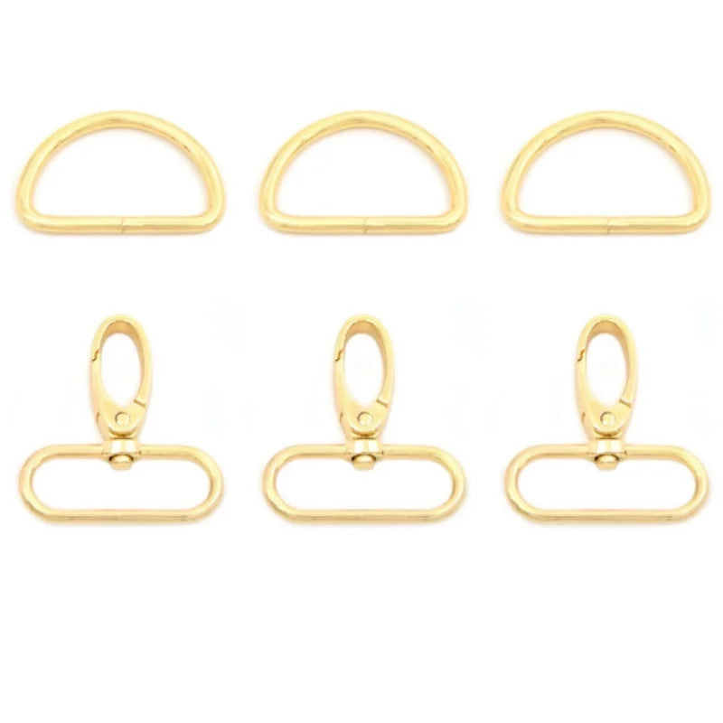 Mzhardware 1 Sets 16.66mm Silver Snap Hooks Lobster Clasp Swivel Push Gate Fashion Clips With D Rings Craft