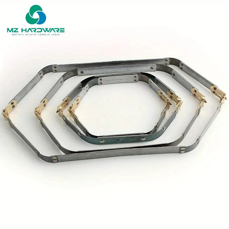 MZ Flexible Frame Bag Sealing Spring Clip Hexagonal Lock Frame Kiss Lock Bag Frame Hardware Replacement Accessories Purse Frame