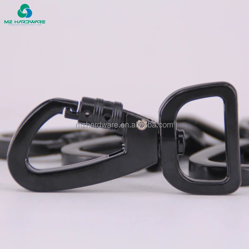 Heavy Duty Zinc Alloy Rotating Swivel Carabiner Hook for Bags/Backpack Teste, Black Arch Design Tested, Custom Logo
