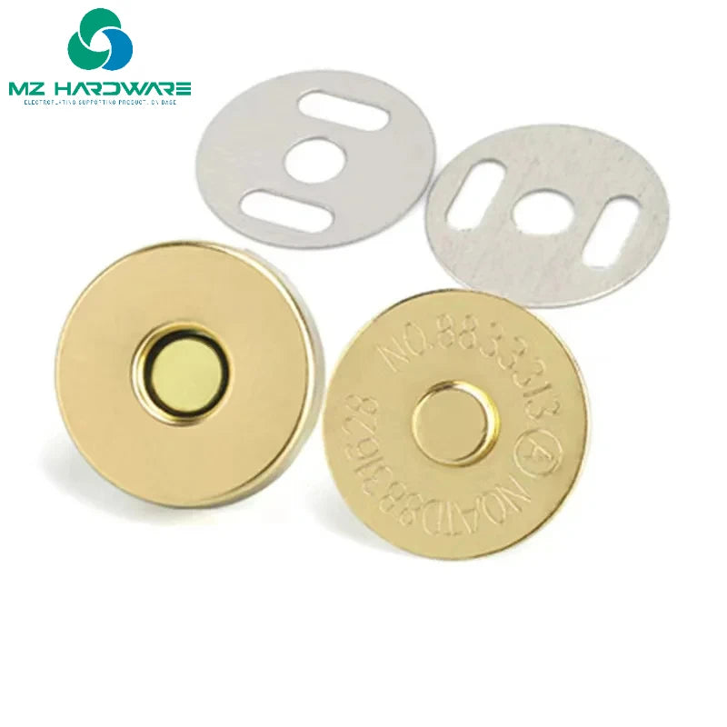 MZhardware 14mm 18mm Magnetic Snap Fasteners Clasps Buttons Handbag Purse Wallet Craft Bags Parts Accessories Adsorption