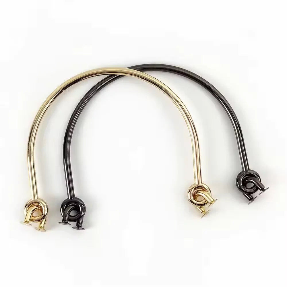 Most Popular Tote Bag Metal Rings Handle Hardware Accessories Handles for Bag Parts Purse Clasp U Shape Handles