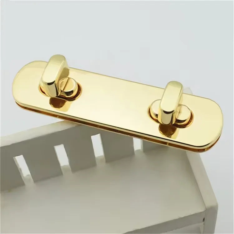 Custom Turn Twist Lock Bag Accessories Fashion Locks for Handbags Luxury Purse Lock for Leather Bags