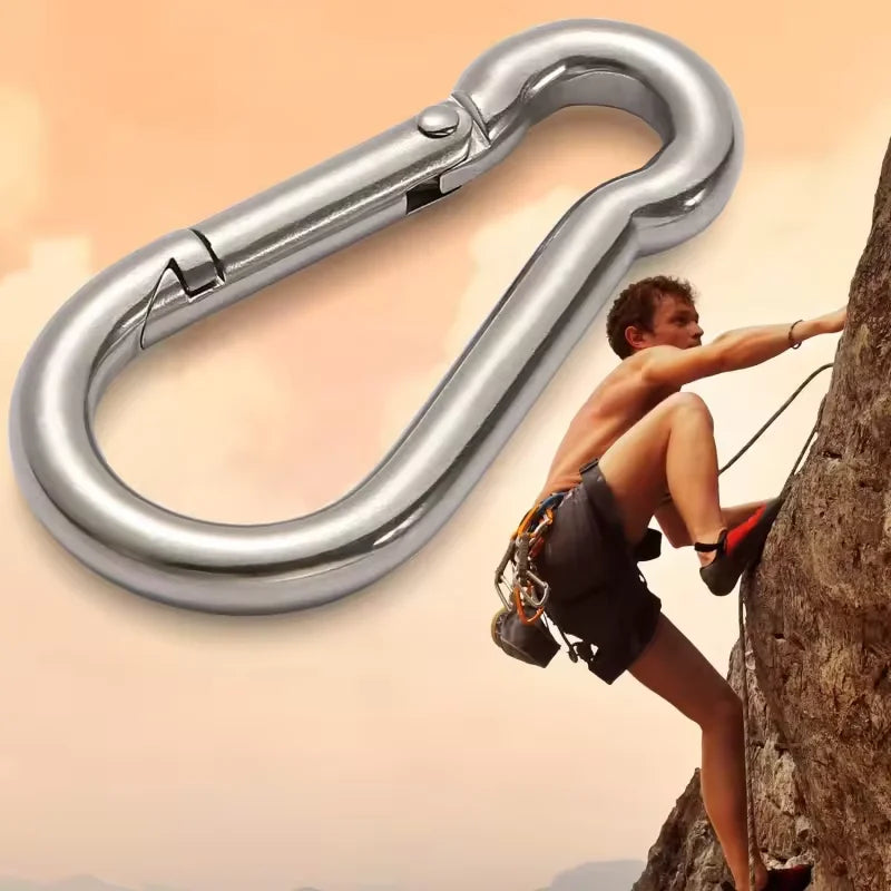 Good Quality Metal  Steel Trigger Snap Hook Professional Metal Carabiner Key Chain for Pet Leash Dog Strong Bag Accessory