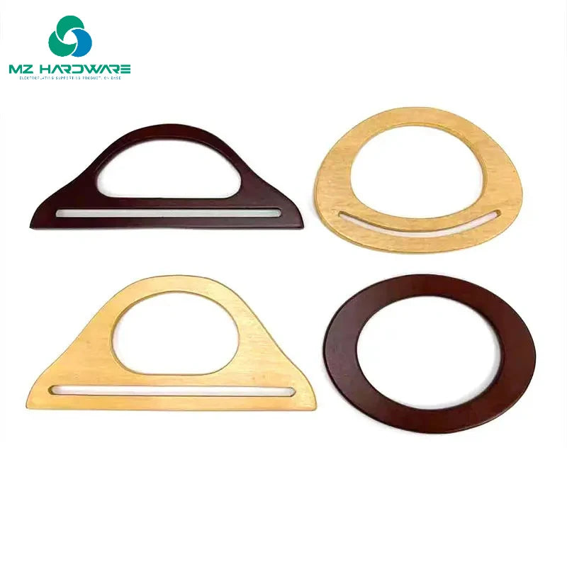 Wooden Handle Color Dinner Party Hand-made Patchwork Bag Wrist Handle DIY Handle for Other Bag Parts & Accessories Purse Frame