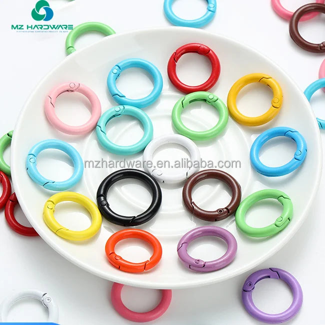 O Ring DIY Spring Ring Handmade Bags Connect Clasp Hook Zinc Alloy Factory Round Ring for Bag Chain Keychain Accessories