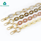 Fashion Women's Bag Straps High Quality Bag Handle  Handbag Accessories Key Chain Plastic Acrylic Bag Chain