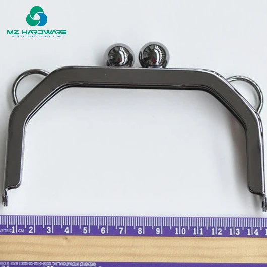MZhardware High Quality 14cm (6 Inch) Purse Frame Kiss Lock Screws Retro Clutch Purse Frame Making DIY Handmade Bag Accessories