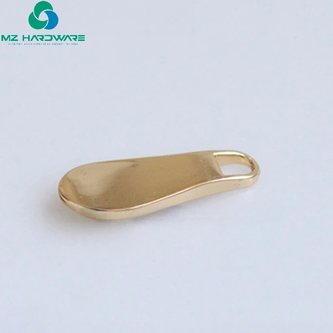 MZhardware Metal Pull Tab Luggage Hardware Accessories Pull Tab Gold Pull Brand Spoon Shape Supports Custom logo