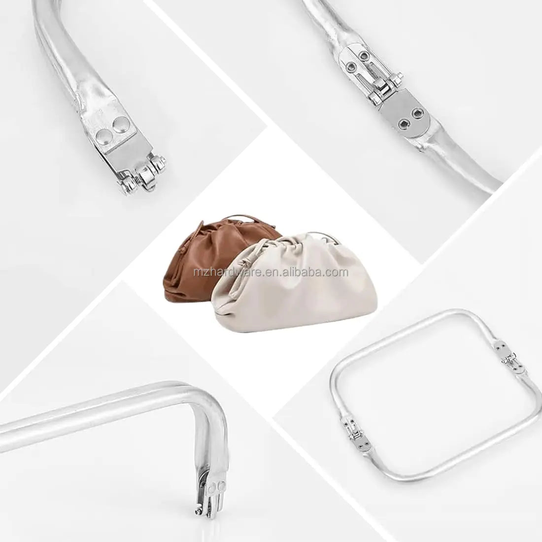 MZhardware Aluminum Tube Frame Bags Purse Frames for DIY Purse Making Supplies Sewing Bag Crafts Spot Goods Diy Bag Accessories